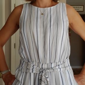 LOFT Sleeveless Cropped Jumpsuit